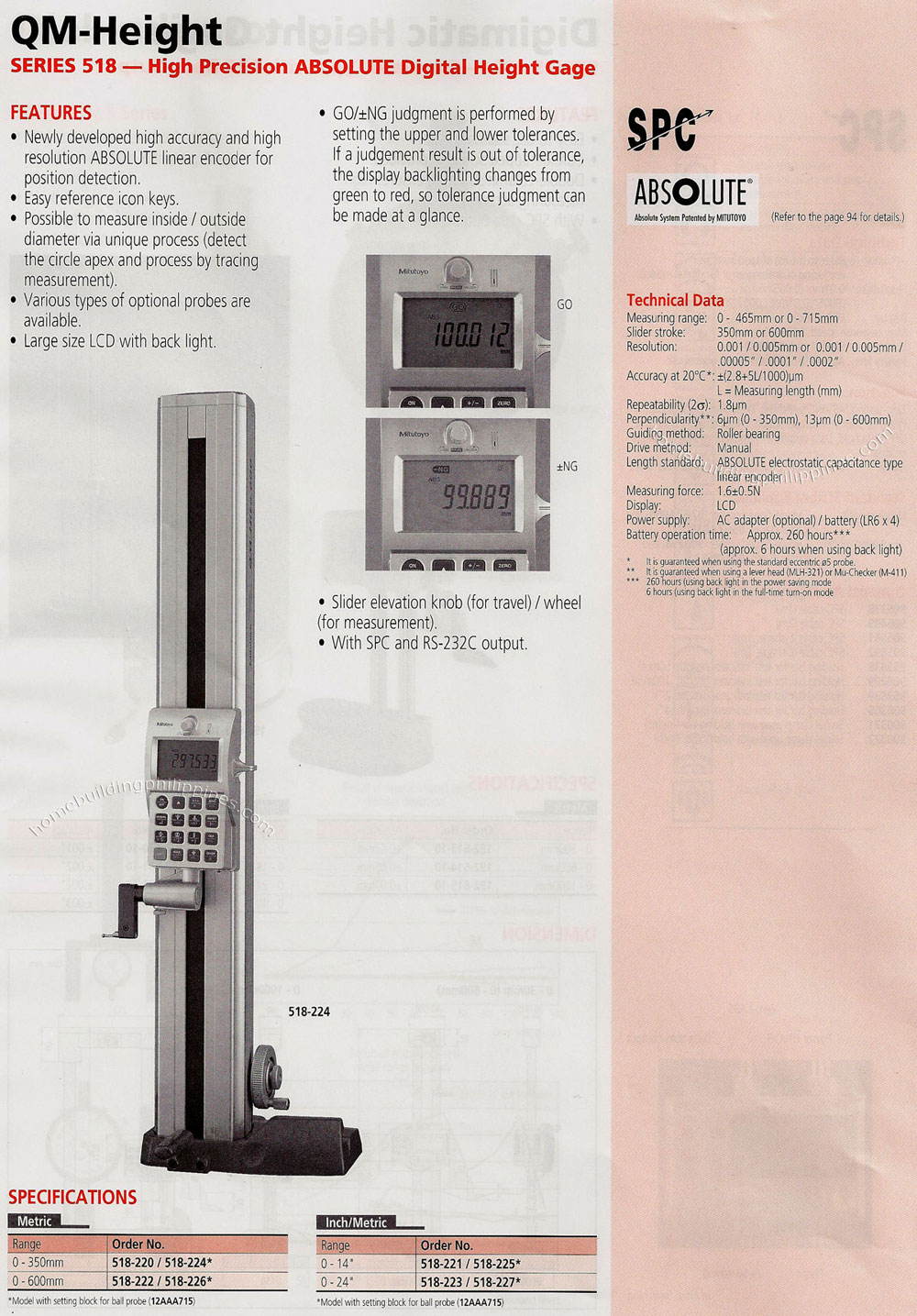 QM-Height High Precision Digital Height Gage