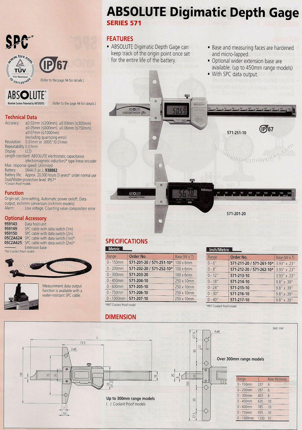 Digimatic Depth Gage