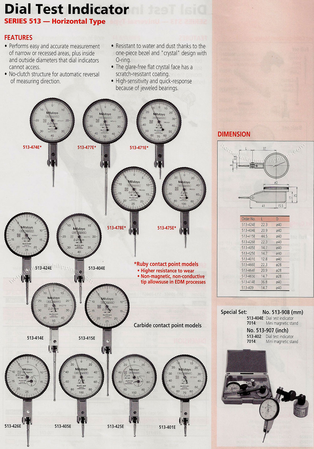 Dial Test Indicator Horizontal Type Philippines