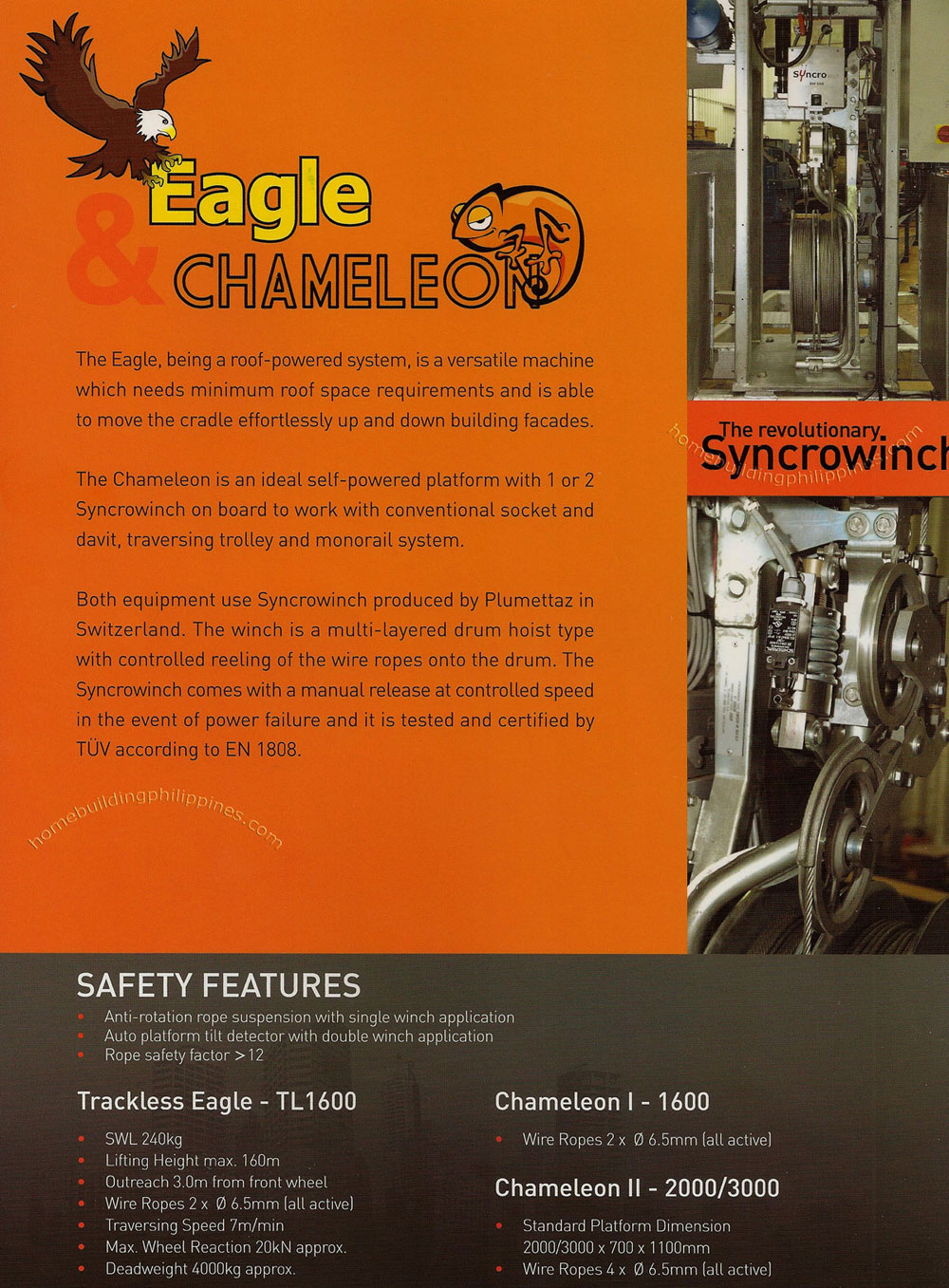 About Eagle and Chameleon Building Maintenance Equipments