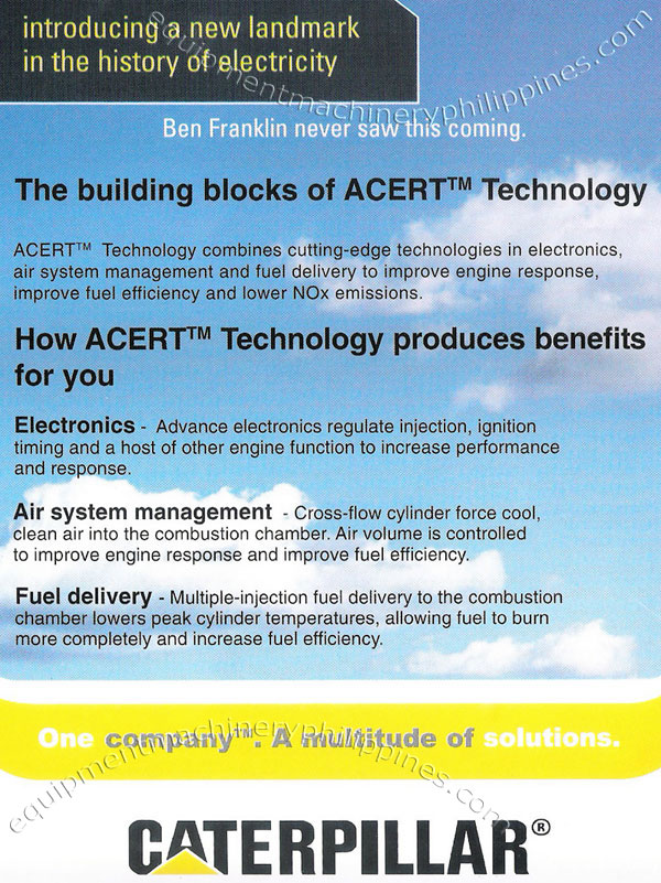 ACERT Electricity Generator Technology by Monark Cat