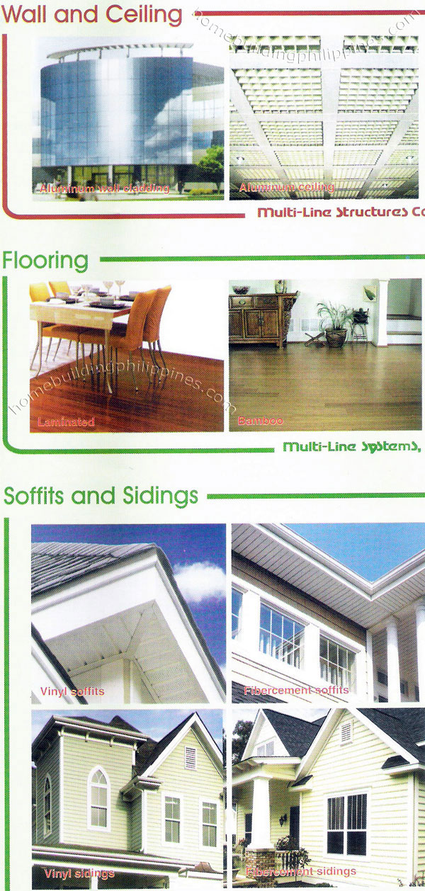 Aluminum Wall Cladding Ceiling Flooring Laminated Bamboo Vinyl Soffits Sidings