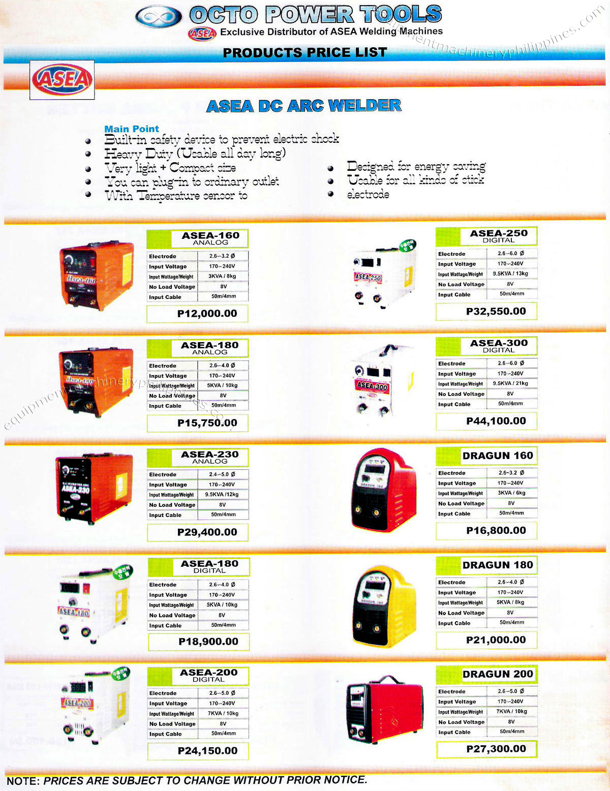 Asea Heavy Duty Compact DC ARC Welder