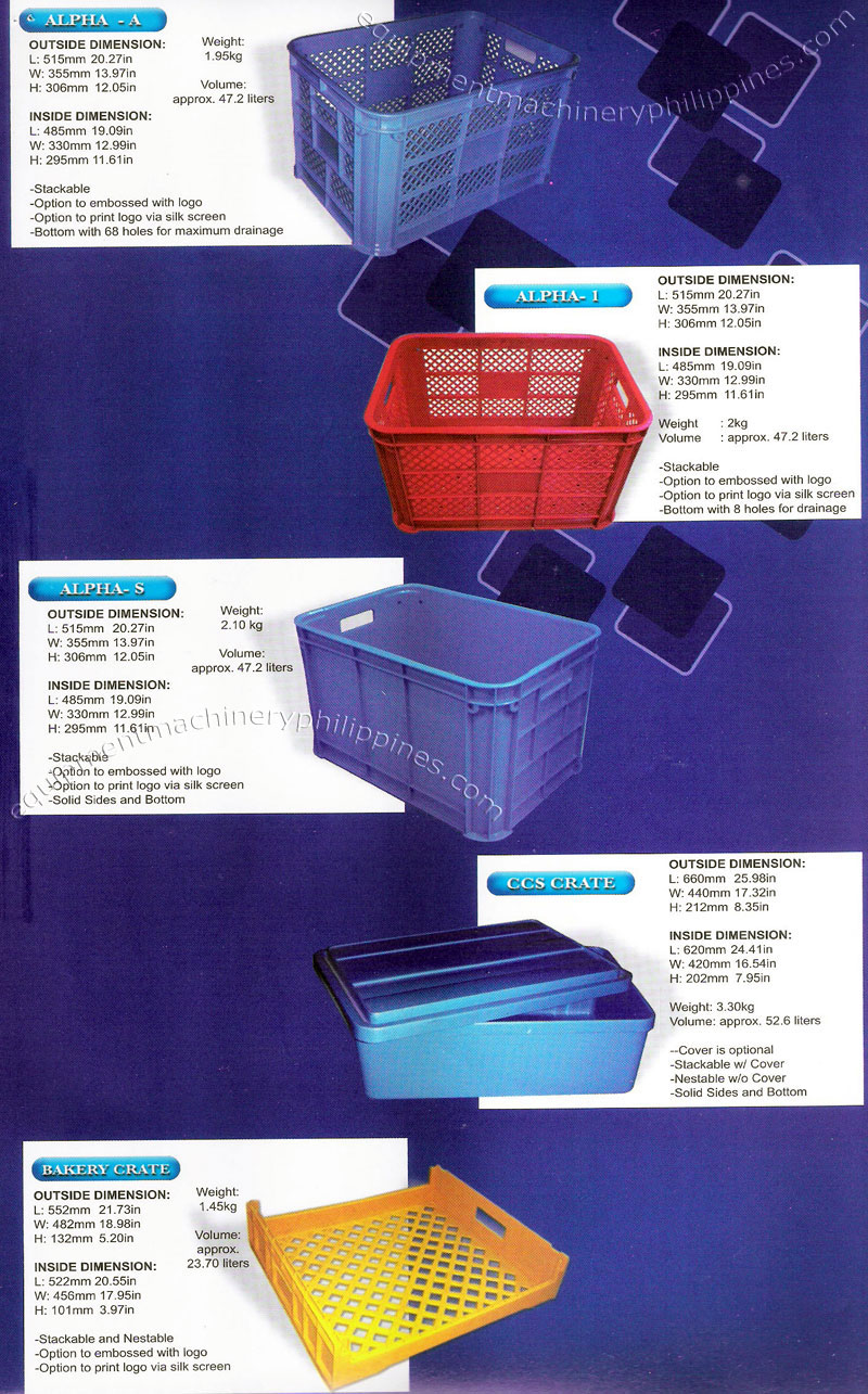 Stackable Vented Plastic Crate Solid Crate Covered Crate Bakery Bread Crate