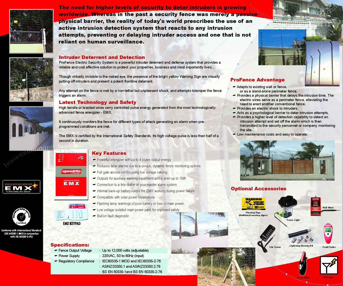 Profence Electric Perimeter Security Fence Features