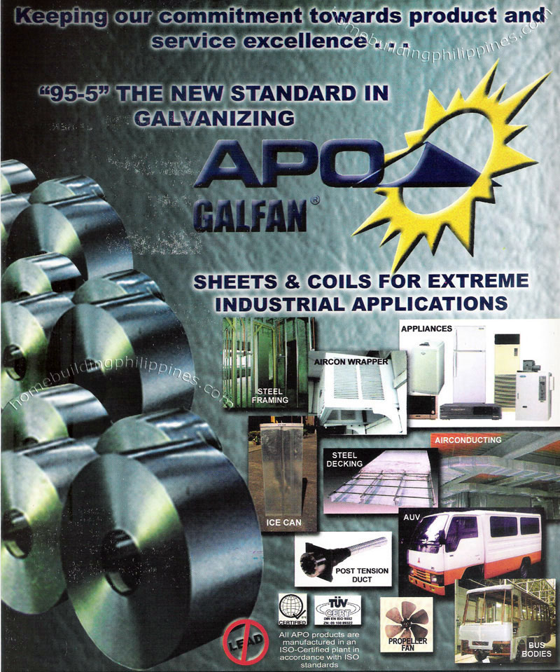 Apo Galfan Sheets & Coils for Industrial Applications