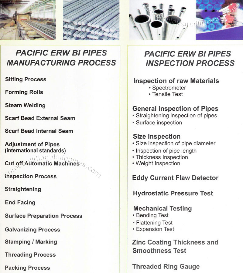 Pacific ERW BI Pipes Manufacturing and Inspection Process