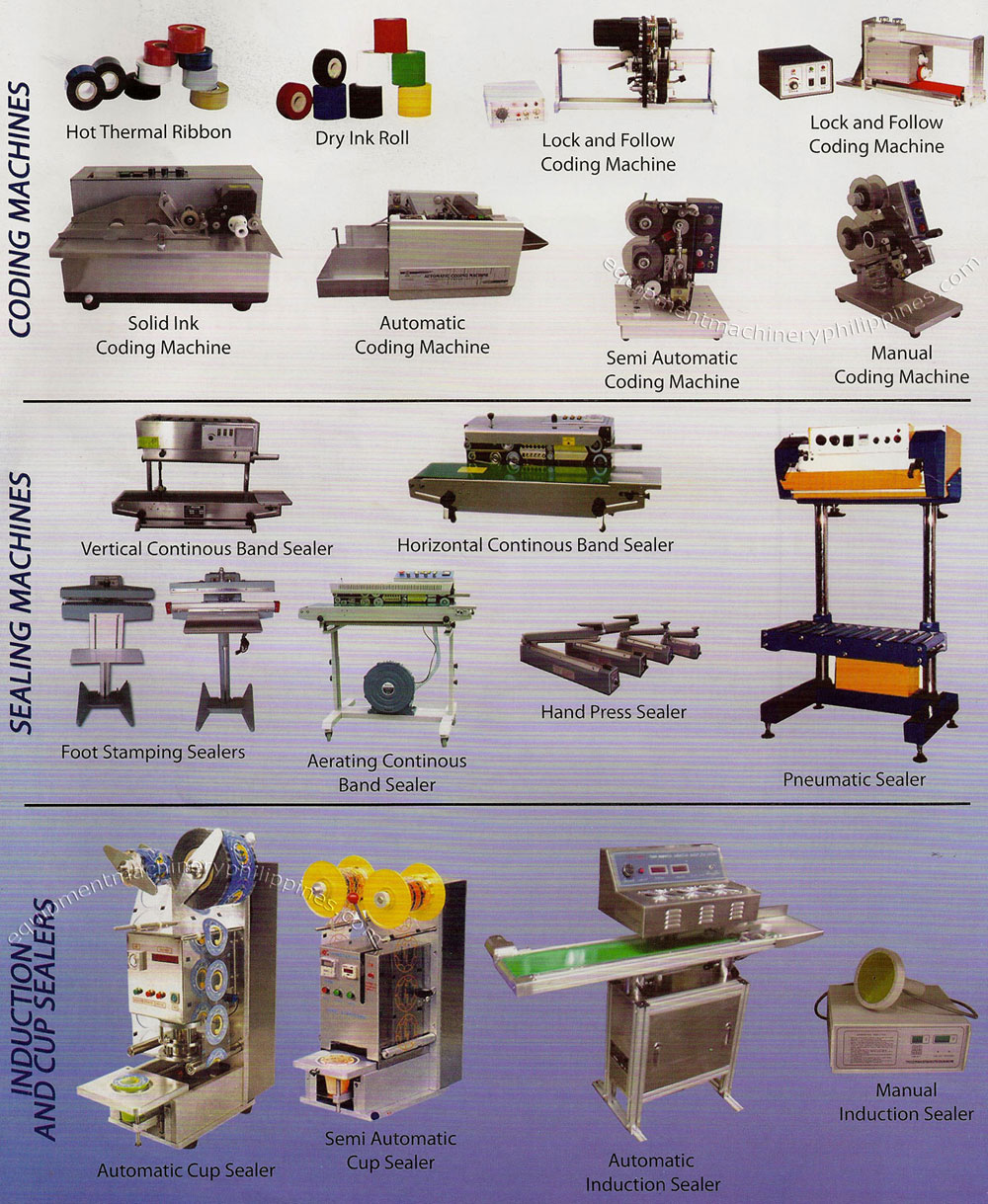 Coding Machines, Sealing Machines, Induction and Cup Sealers
