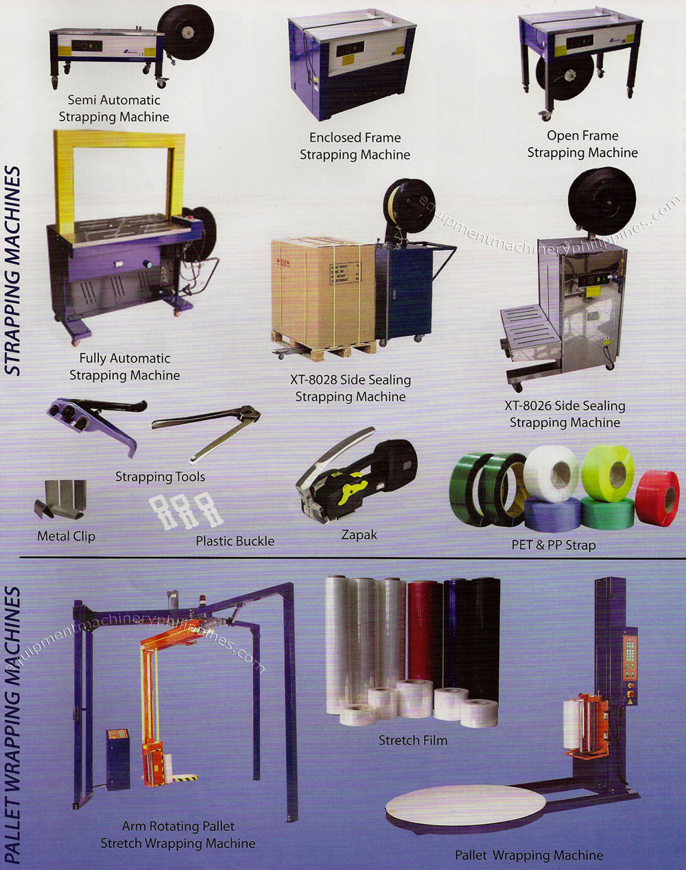 Strapping Machines, Pallet Wrapping Machines