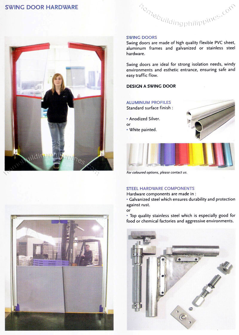 Clearway Flexible PVC Swing Door Hardware