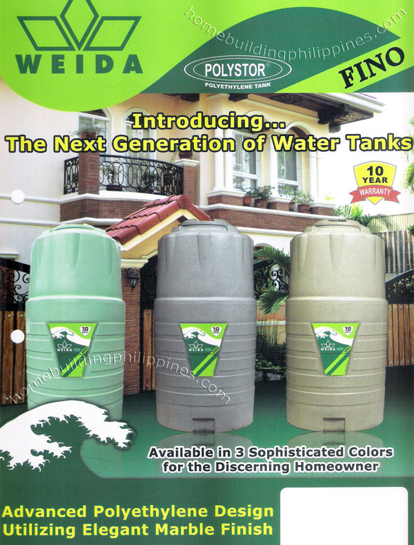 polystor polyethylene tank fino residential water storage