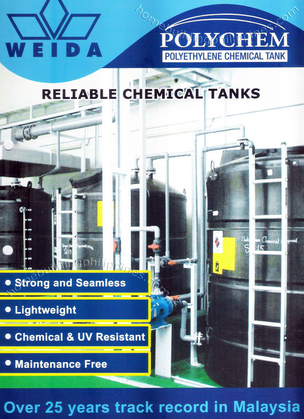 polychem polyethylene chemical tank strong seamless lightweight uv resistant maintenance free