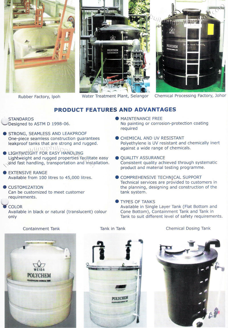 polychem polyethylene chemical tank features advantages
