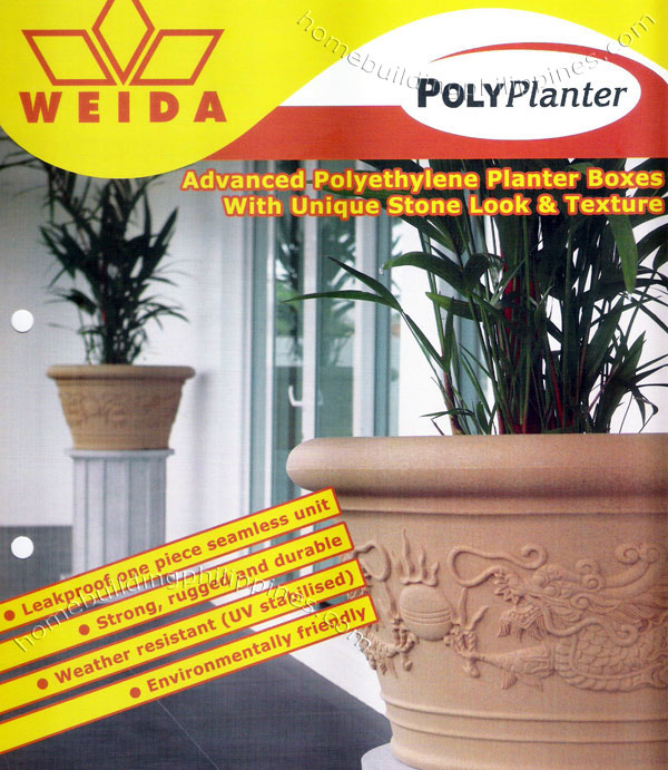 polyplanter planter box leakproof seamless strong rugged durable weather resistant environment friendly