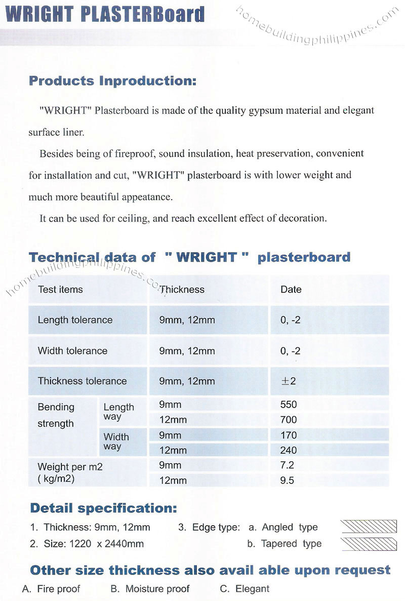 Plasterboard