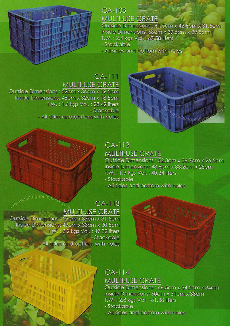MultiUse Stackable Plastic Crate Philippines