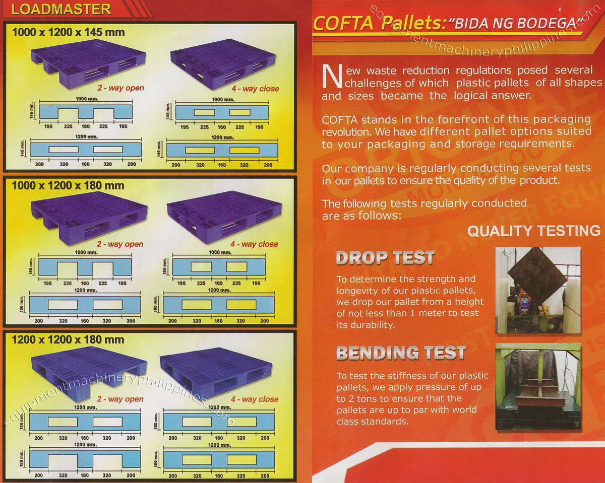 Cofta Plastic Pallet Philippines