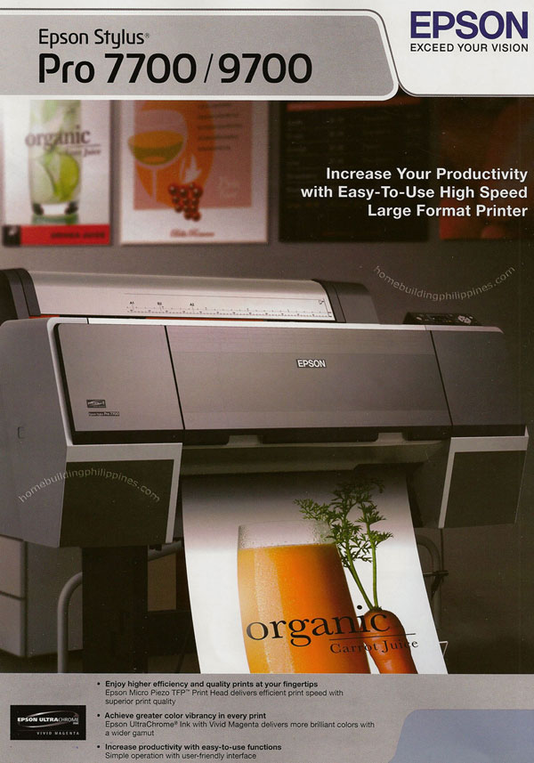 Large Format Printing by Epson Stylus Pro 7700/9700
