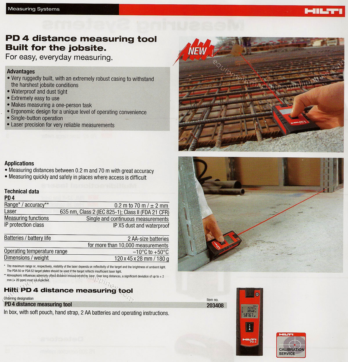 PD 4 Laser Distance Measuring Tool