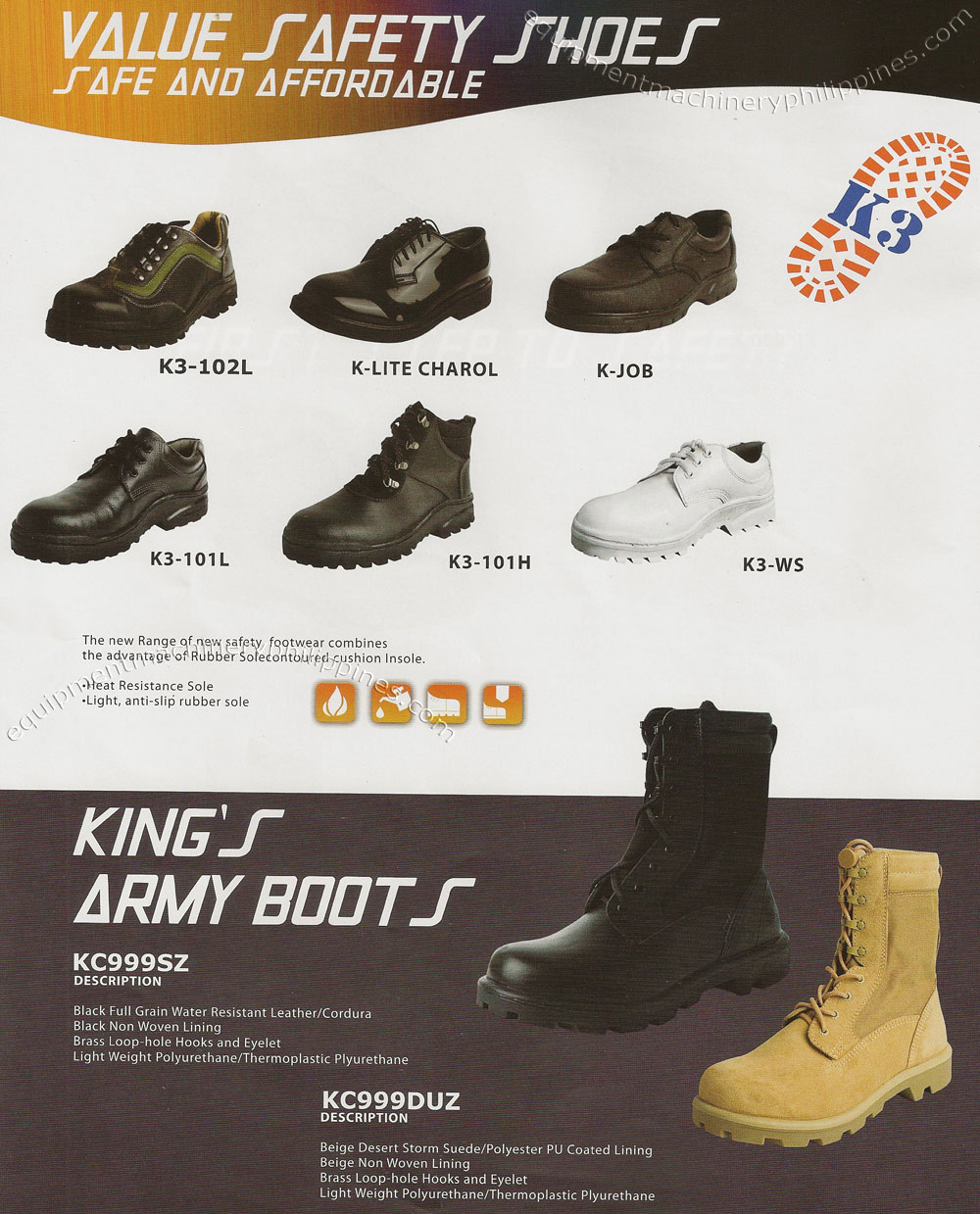 Value Safety Shoes, Army Boots