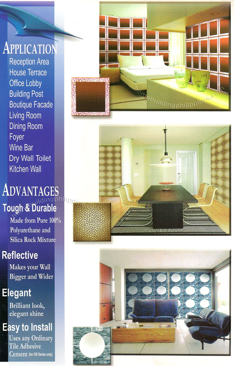 Glass Decorative Wall Tiles Applications