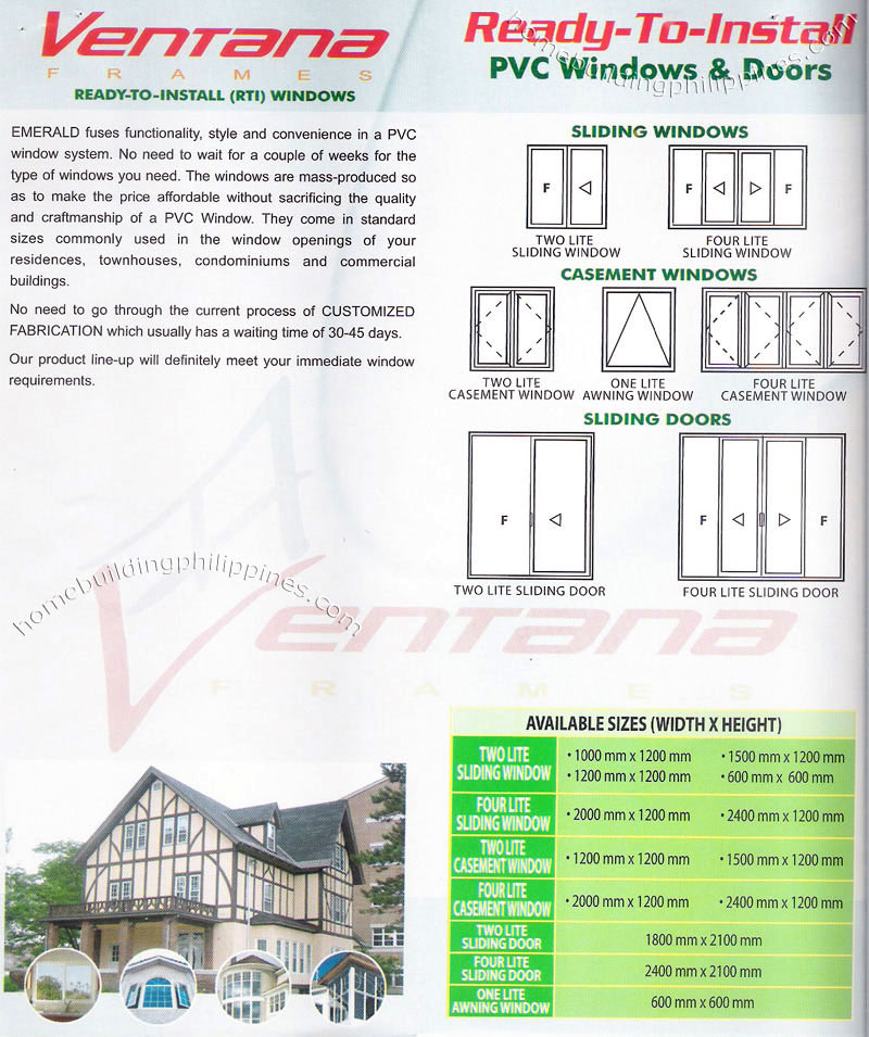 Ventana PVC Window & Door by Emerald Philippines