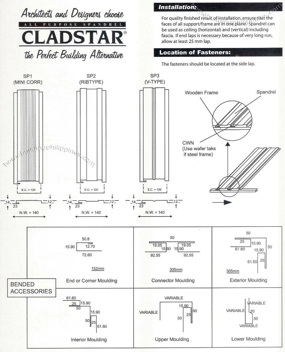 Cladstar All-purpose Spandrel