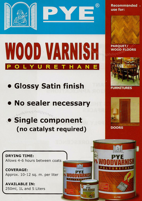 PYE Wood Varnish Polyurethane