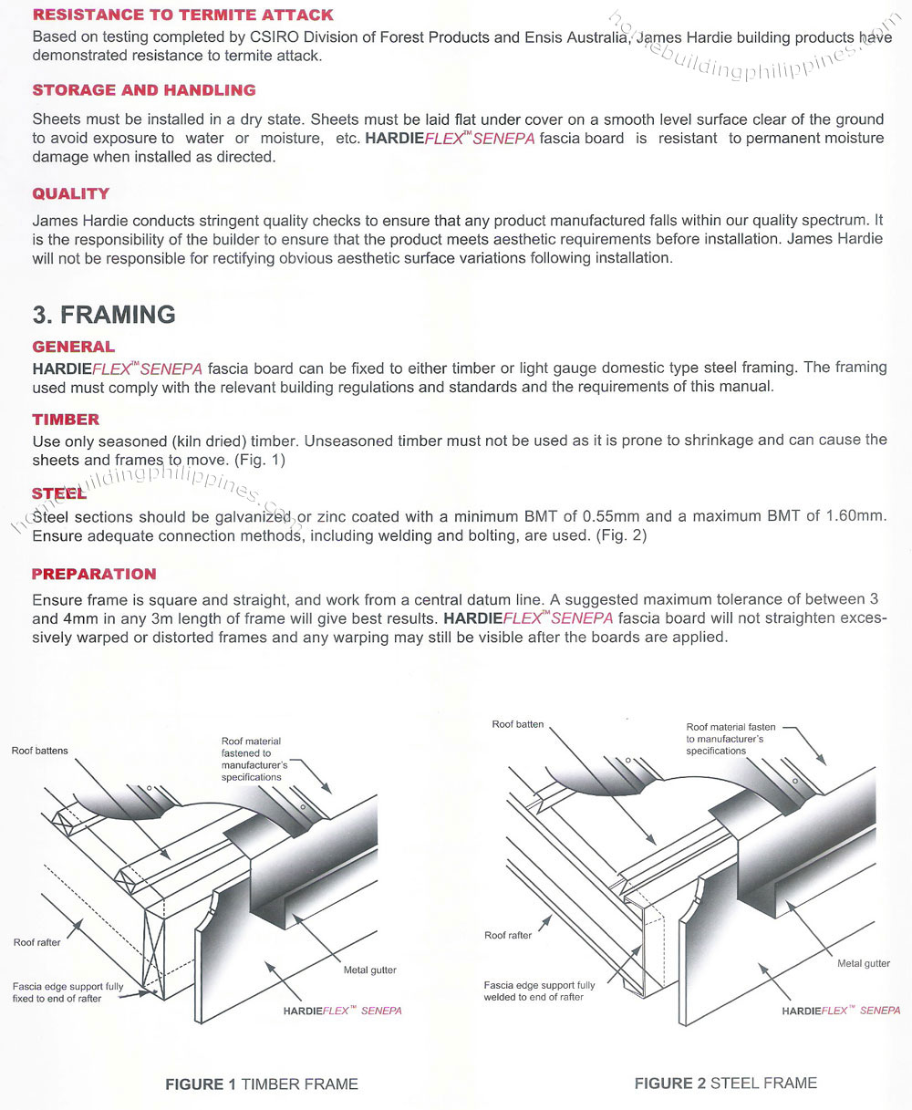 HardieFlex Senepa Durable Fiber Cement Fascia Board Installation Manual