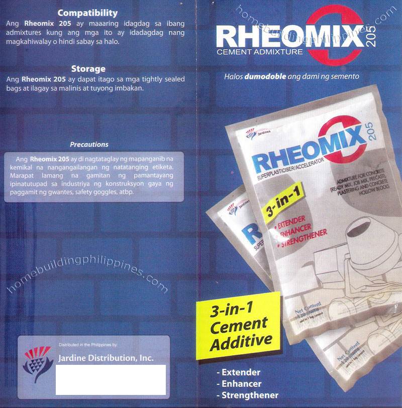 Rheomix Cement Additive by Jardine Distribution Philippines