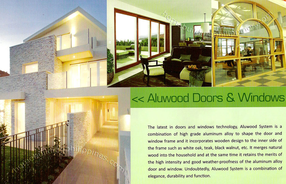 Wooden Design Aluminum Doors and Windows