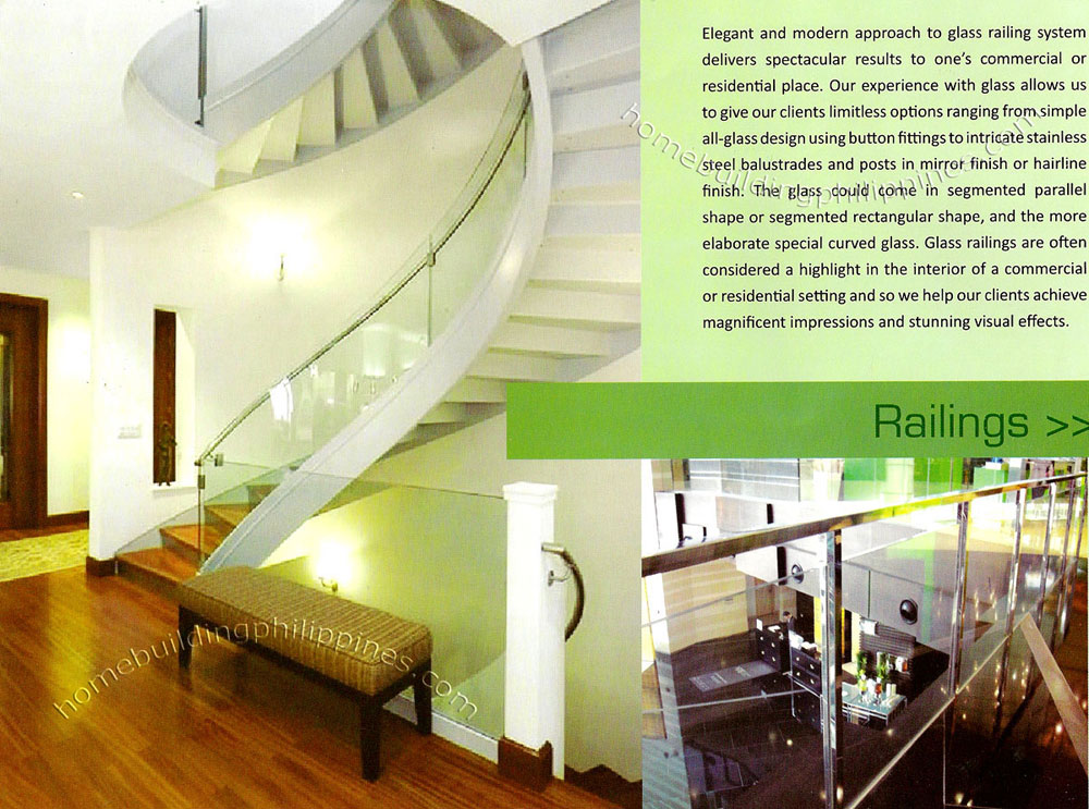 Glass Railings with Stainless Steel Balustrades and Posts