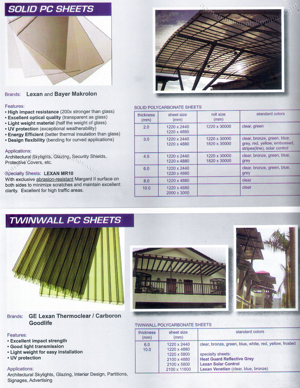 solid polycarbonate roofing sheet twinwall polycarbonate sheet makrolon polycarbonate sheet price