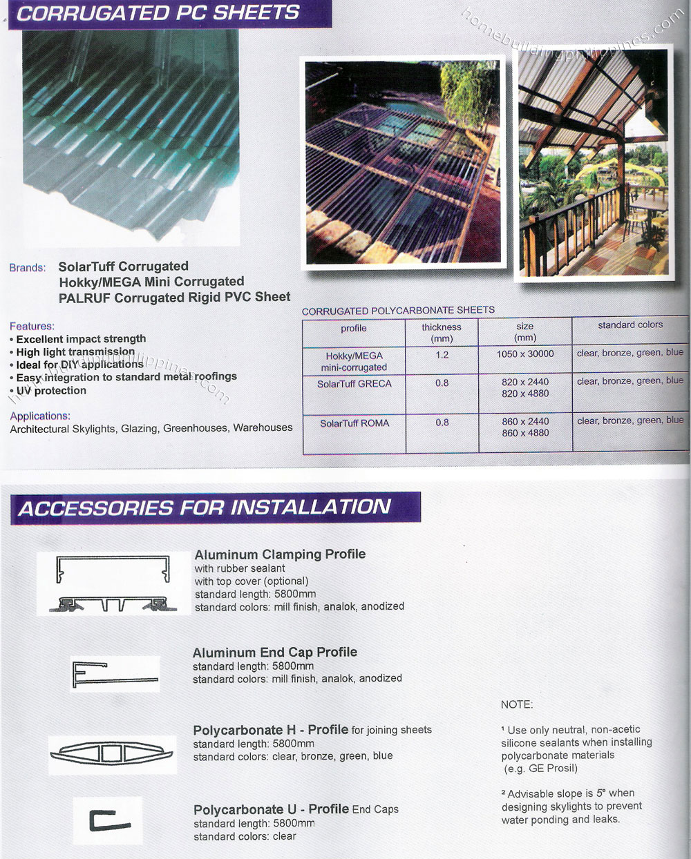 Sizes of polycarbonate. Standard sizes and technical specifications of polycarbonate sheets 95 Sizes of polycarbonate. Standard sizes and technical specifications of polycarbonate sheets 45