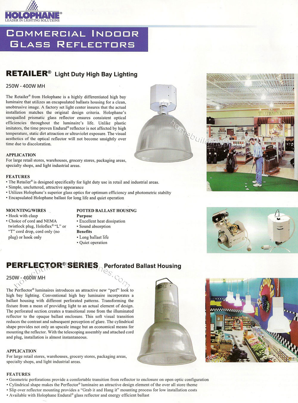 Holophane Lighting Commercial Indoor Glass Reflectors Philippines