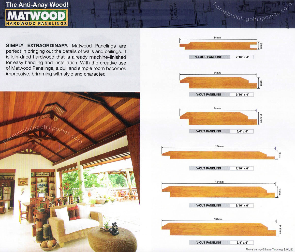 Kiln-Dried Hardwood Panelings For Wall & Ceiling Philippines