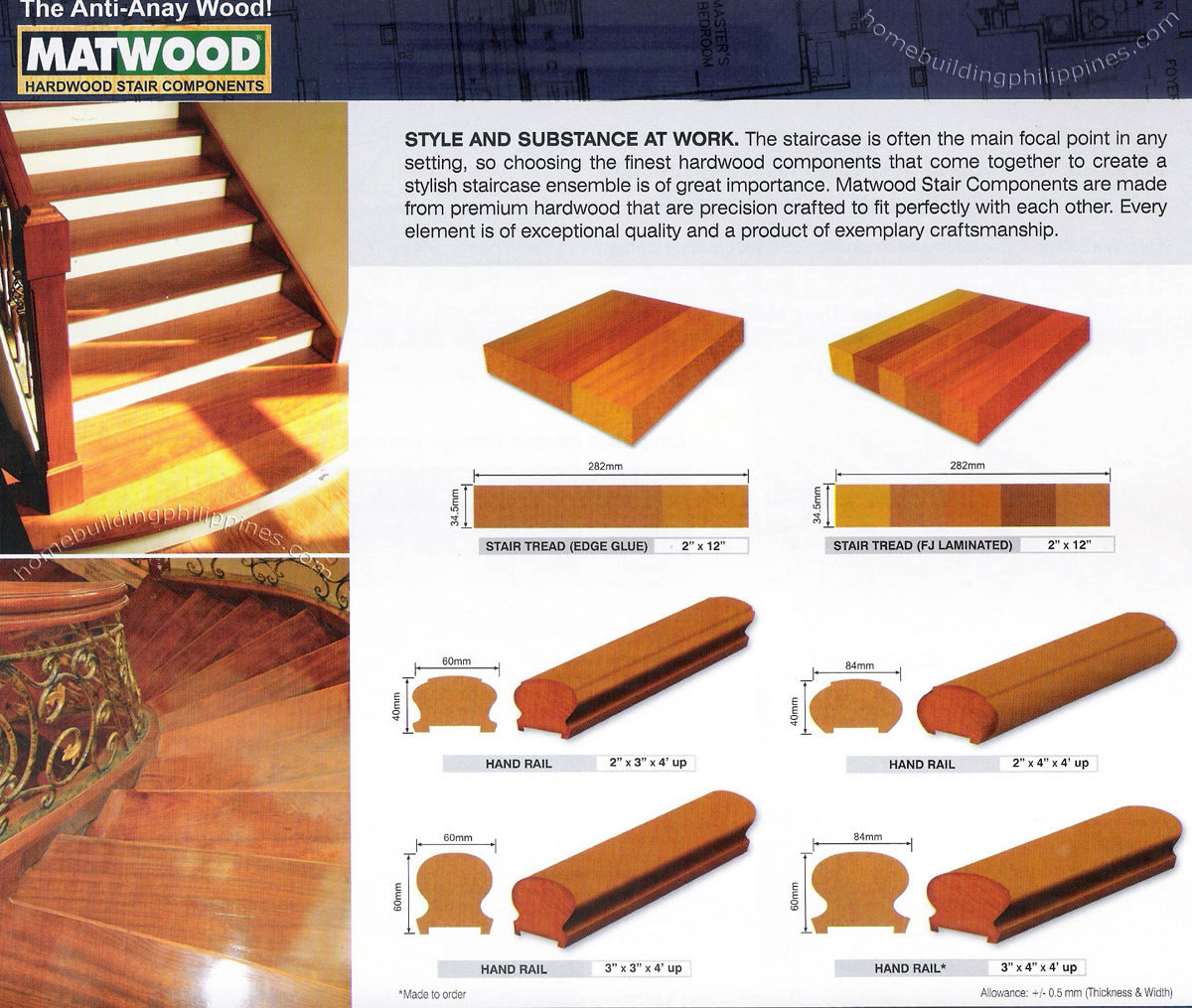hardwood stair components