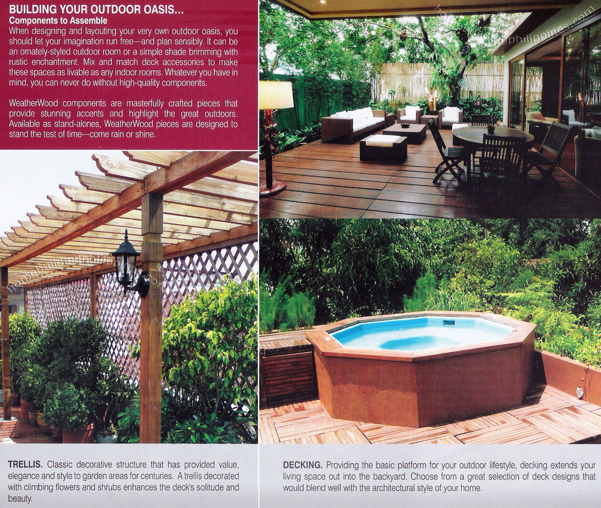 AllWeather Outdoor Wood for Trellis & Decking Philippines