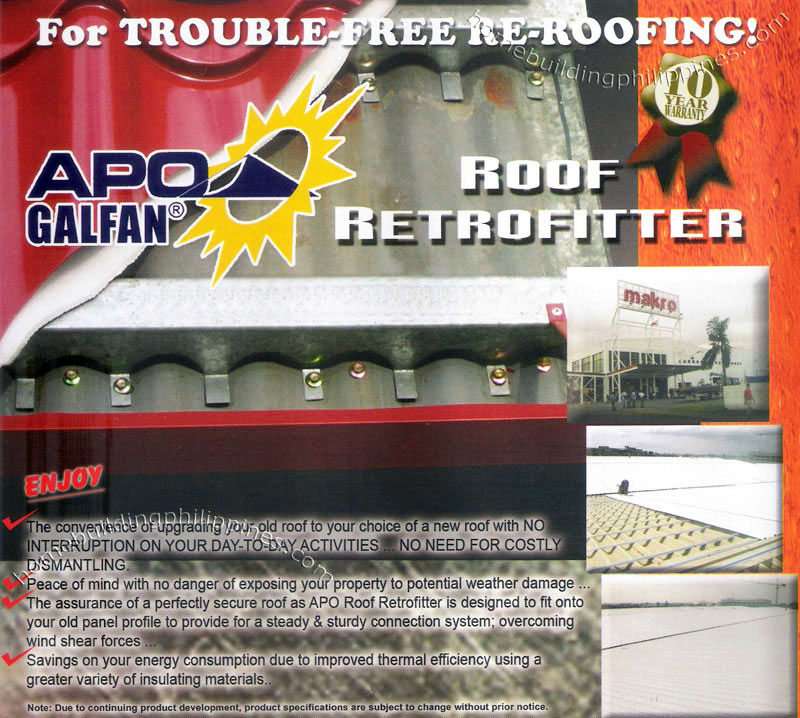Apo Galfan Roof Retrofitter