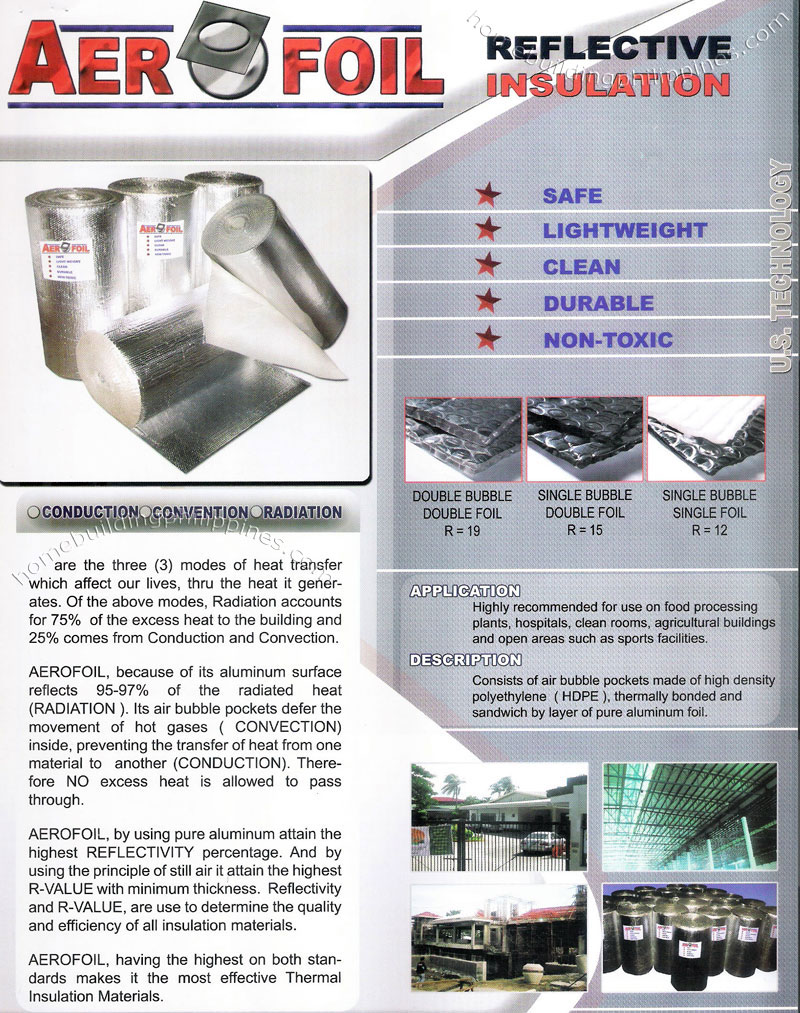 Aerofoil Aluminum Foil Reflective Thermal Insulation