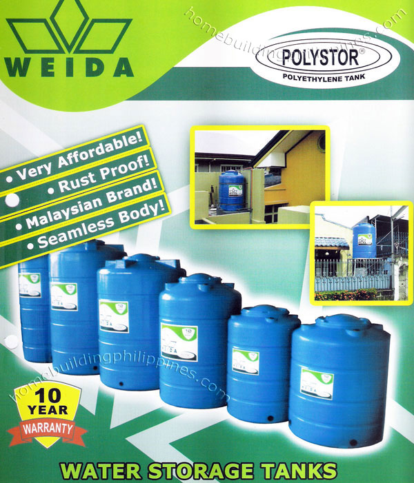 polystor polyethylene tank residential water storage affordable rust proof seamless