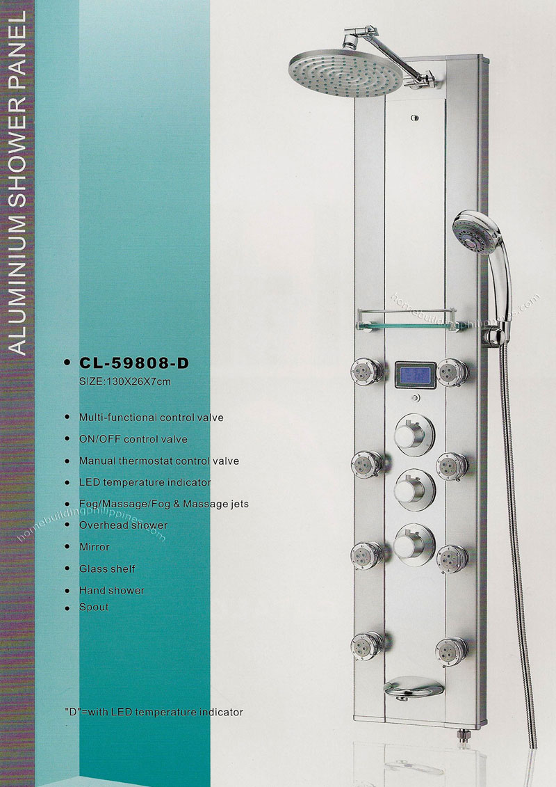 Cremona Aluminum Shower Panel