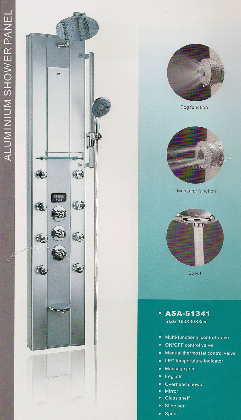 Cremona Aluminum Shower Panel