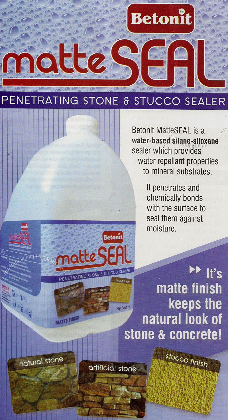 Betonit MattSeal Penetrating Stone and Stucco Sealer