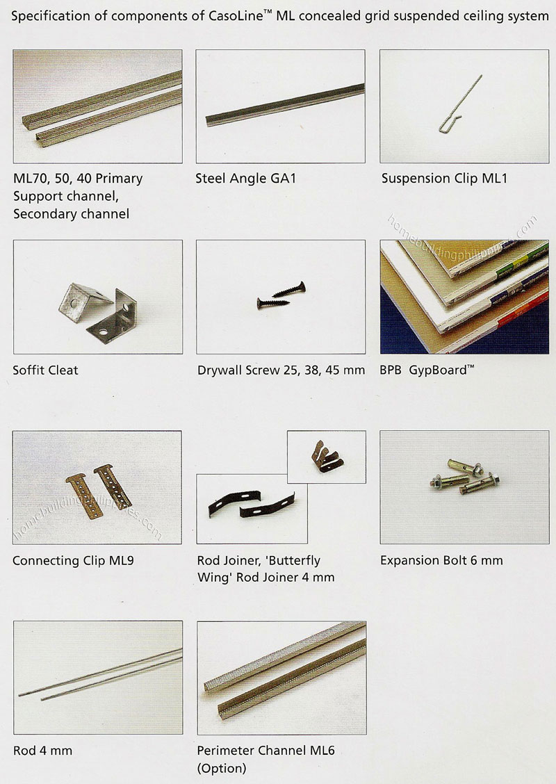 CasoLine ML Ceiling System Components
