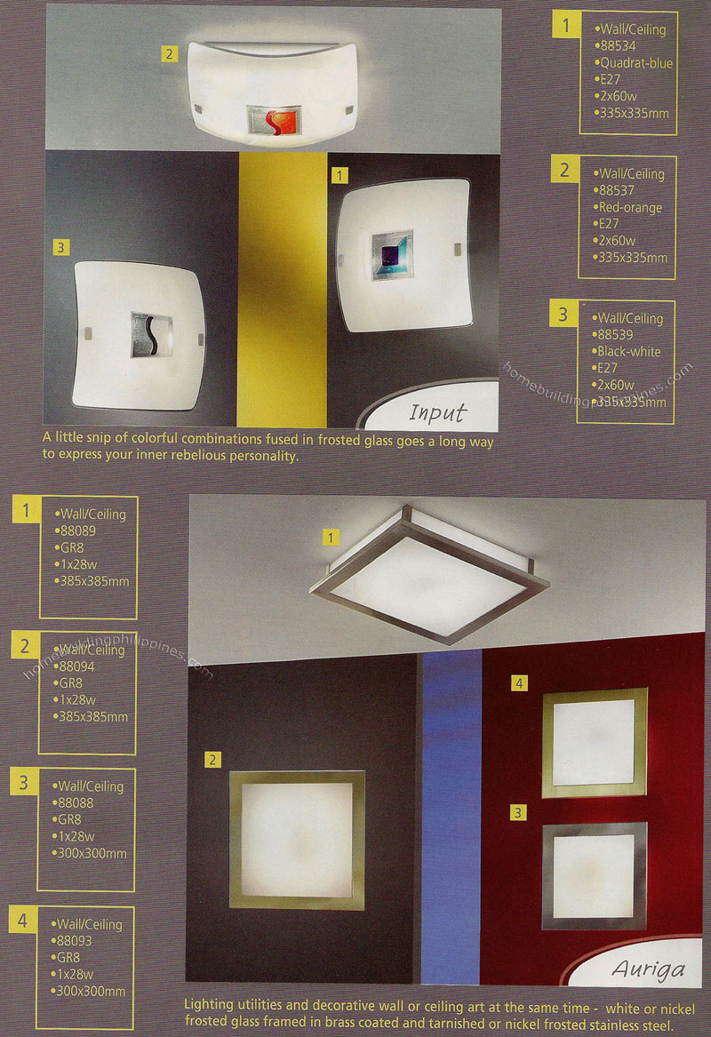 Wall and Ceiling Lamps