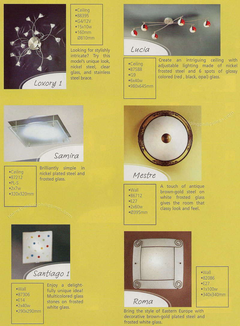 Wall and Ceiling Lamps