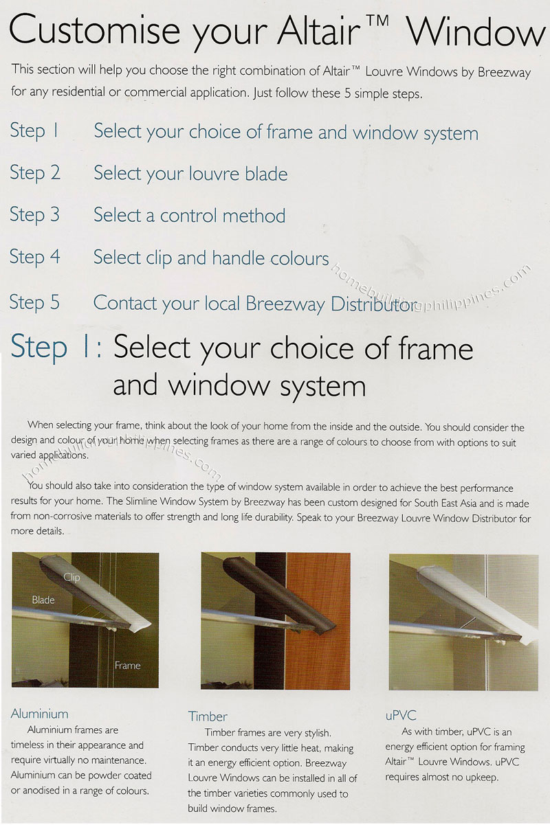 Customise Your Altair Window