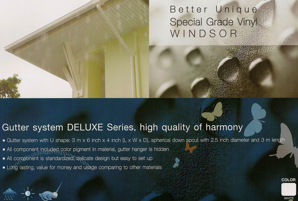 Windsor Vinyl Gutter System Deluxe Series