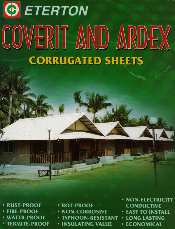 Coverit and Ardex Corrugated Sheets